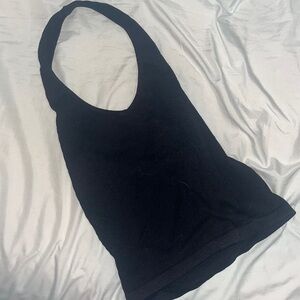 Black halter top